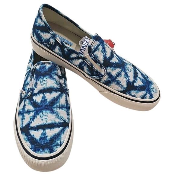 VANS~Woman 9; Men's 7.5~Indigo Drs. Blues/Marshall Slip -On Sf. Canvas Sneakers - Picture 15 of 16